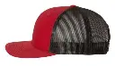 Snapback Trucker Cap - RedBlack side.webp