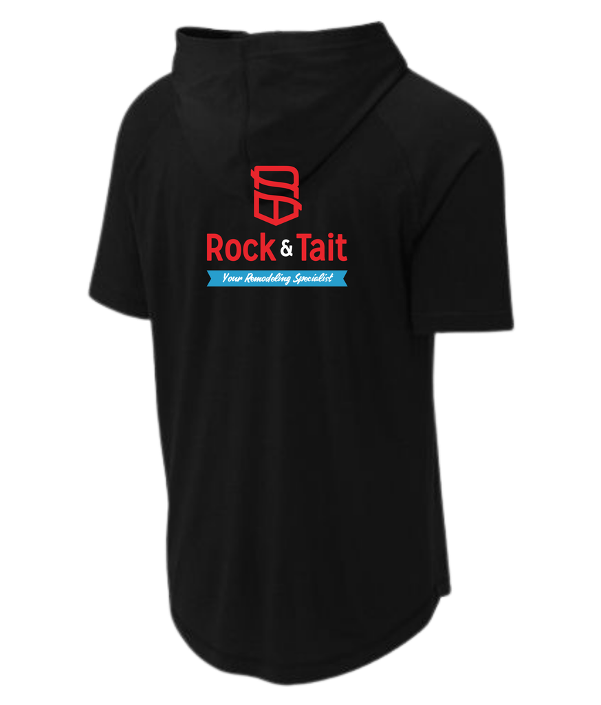 Short Sleeve Hoodie - Black (Back).webp