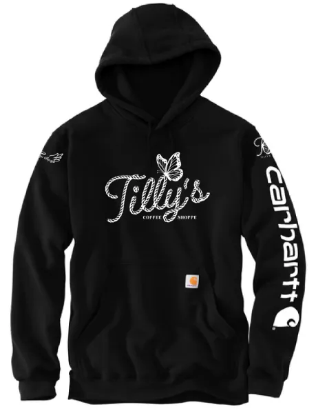 Carhartt® Midweight Hooded Logo Sweatshirt (Small)