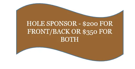 Hole Sponsor (Front/Back) OR Both (Front)
