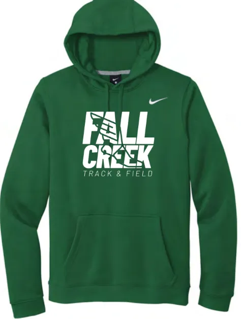 Nike Club Fleece Sleeve Swoosh Pullover Hoodie Stacked Logo FC Track Stacked Logo