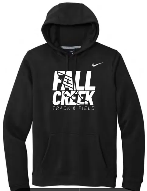 Nike Club Fleece Sleeve Swoosh Pullover Hoodie Stacked Logo FC Track Stacked Logo (Black, X-Small)