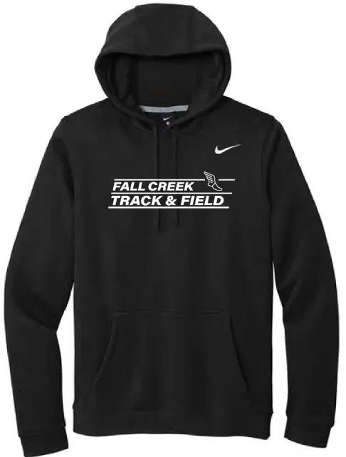 Nike Club Fleece Sleeve Swoosh Pullover Hoodie Stacked Logo FC Track Lined Logo