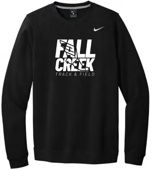 Nike Club Fleece Sleeve Swoosh Crew FC Track Stacked Logo