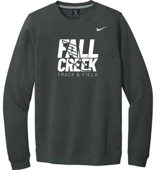 Nike Club Fleece Sleeve Swoosh Crew FC Track Stacked Logo