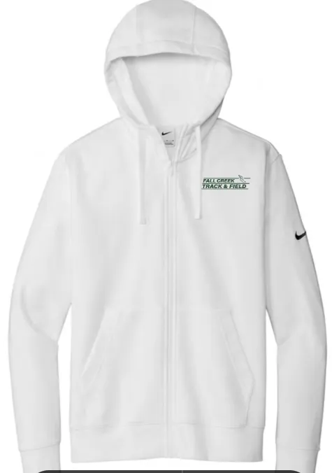 Nike Club Fleece Sleeve Swoosh Full-Zip Hoodie FC Track Lined Logo