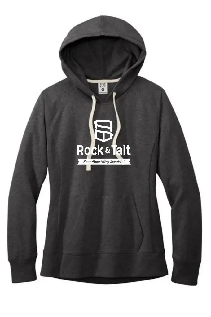 District Women's ReFleece Hoodie (Design A, Black, Small)