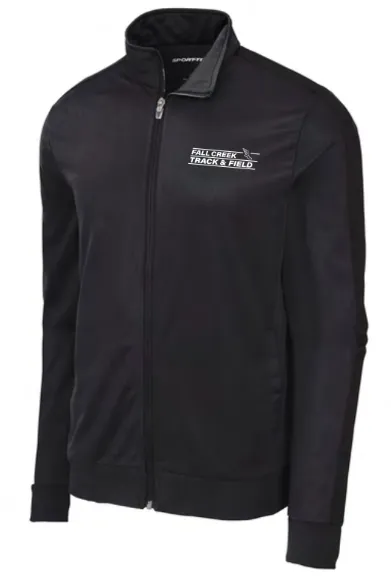 Sport-Tek Tricot Sleeve Stripe Track Jacket FC Track Lined Logo