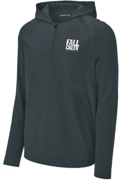 Sport-Tek Repeat 1/2-Zip Long Sleeve Hooded Jacket FC Track Stacked Logo