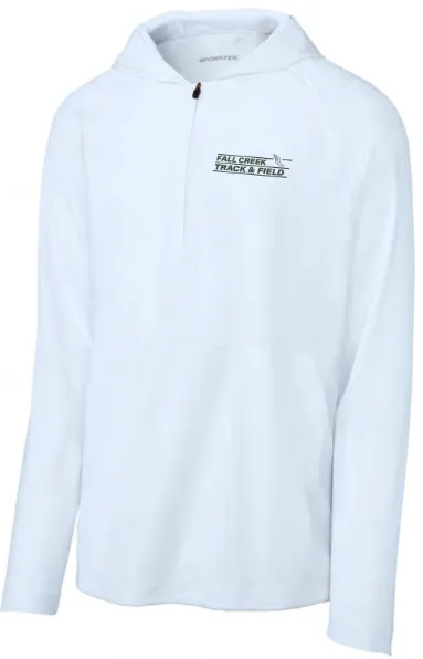 Sport-Tek Repeat 1/2-Zip Long Sleeve Hooded Jacket FC Track Lined Logo