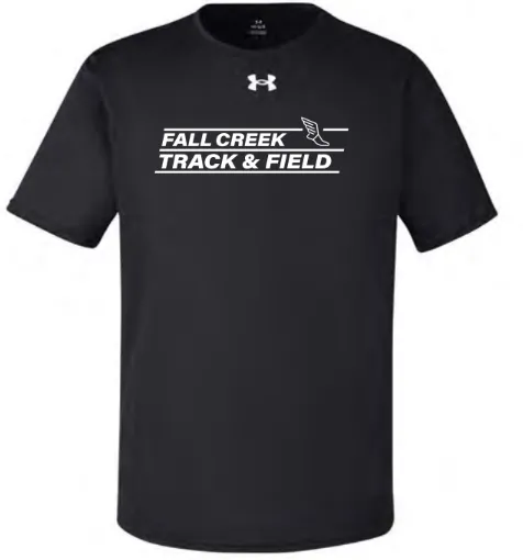 Under Armour Men's Team Tech™ T-Shirt - FC Track Lined Logo (Black, Small)