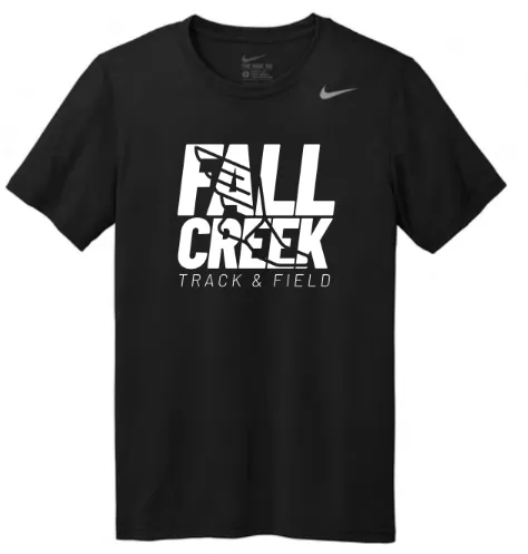 Nike Team rLegend Tee FC Track Stacked Logo (Black, Small)