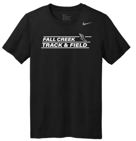 Nike Team rLegend Tee FC Track Lined Logo (Black, Small)