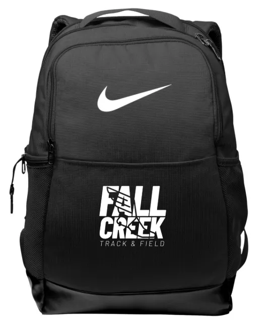 Nike Brasilia Medium Backpack FC Track Stacked Logo