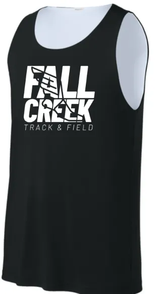 Sport-Tek® PosiCharge® Competitor™ Rev Tank FC Track Stacked Logo (Black, X-Small)