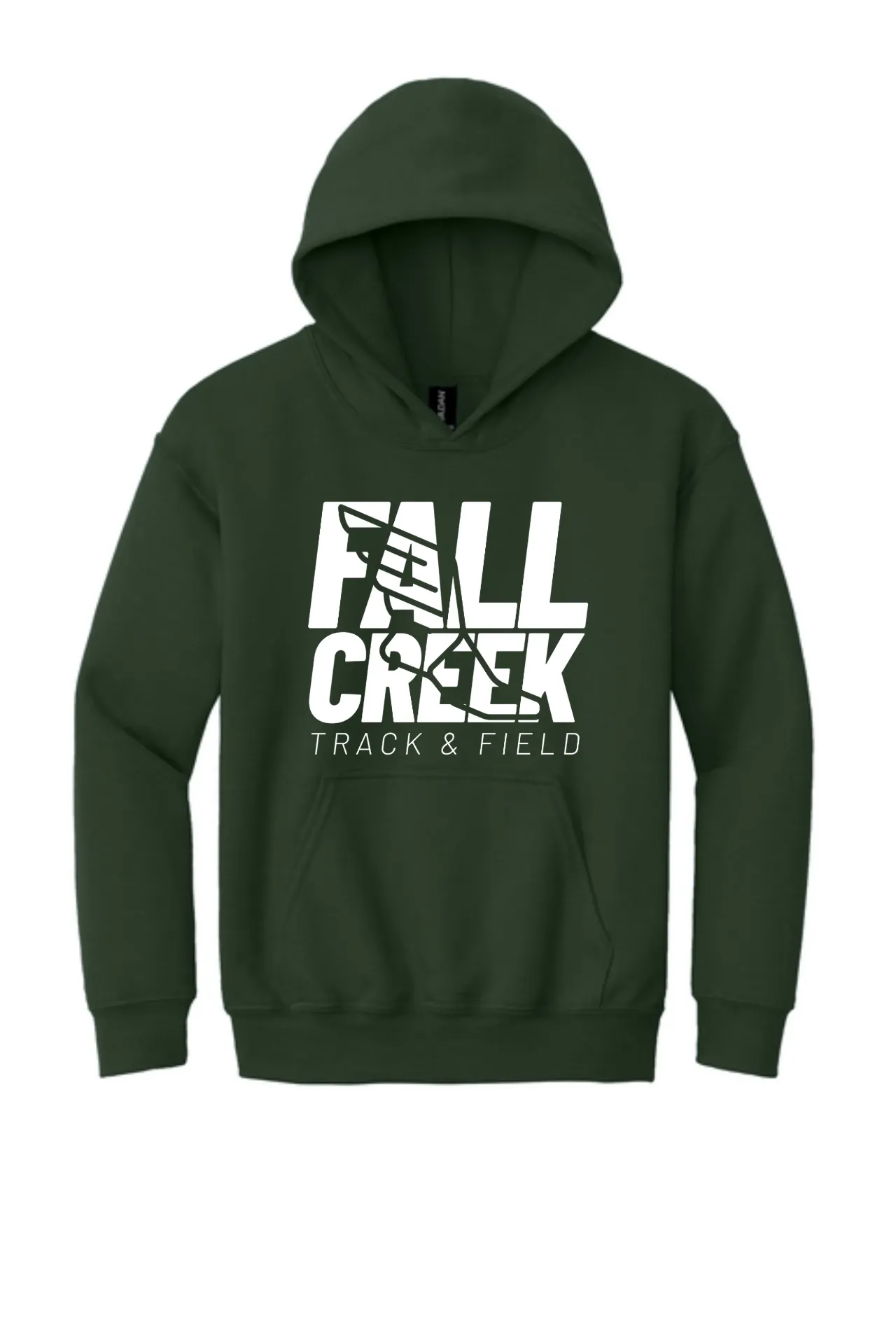 Gildan® Youth Heavy Blend™ Hooded Sweatshirt FC Track Stacked Logo