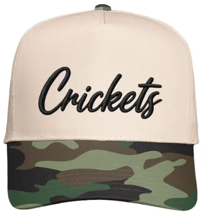 Five-Panel Twill Cap Cricket Front FC Track (Natural Forest)