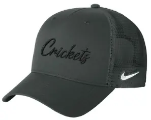 Nike Snapback Mesh Trucker Cap Cricket Front Logo Only FC Track (White)