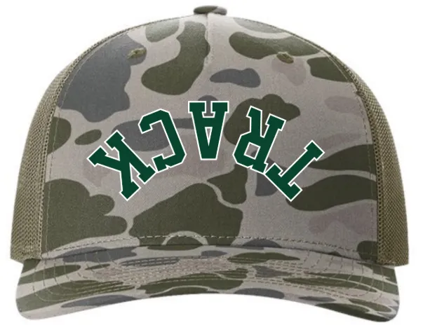 Richardson Printed Five-Panel Trucker Cap - FC Track Upside Down Logo with side panel