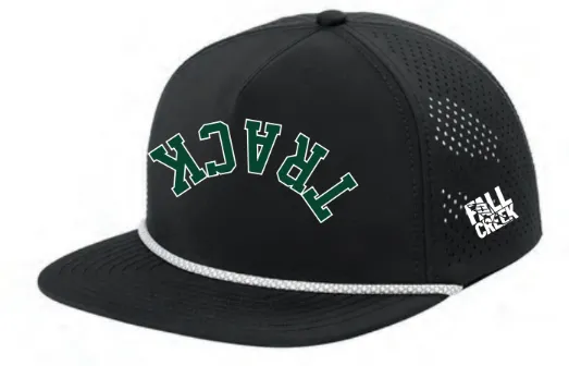 OGIO® 5-Panel Rope Performance Cap Upside Down FC Track Logo with Side Panel (Black)