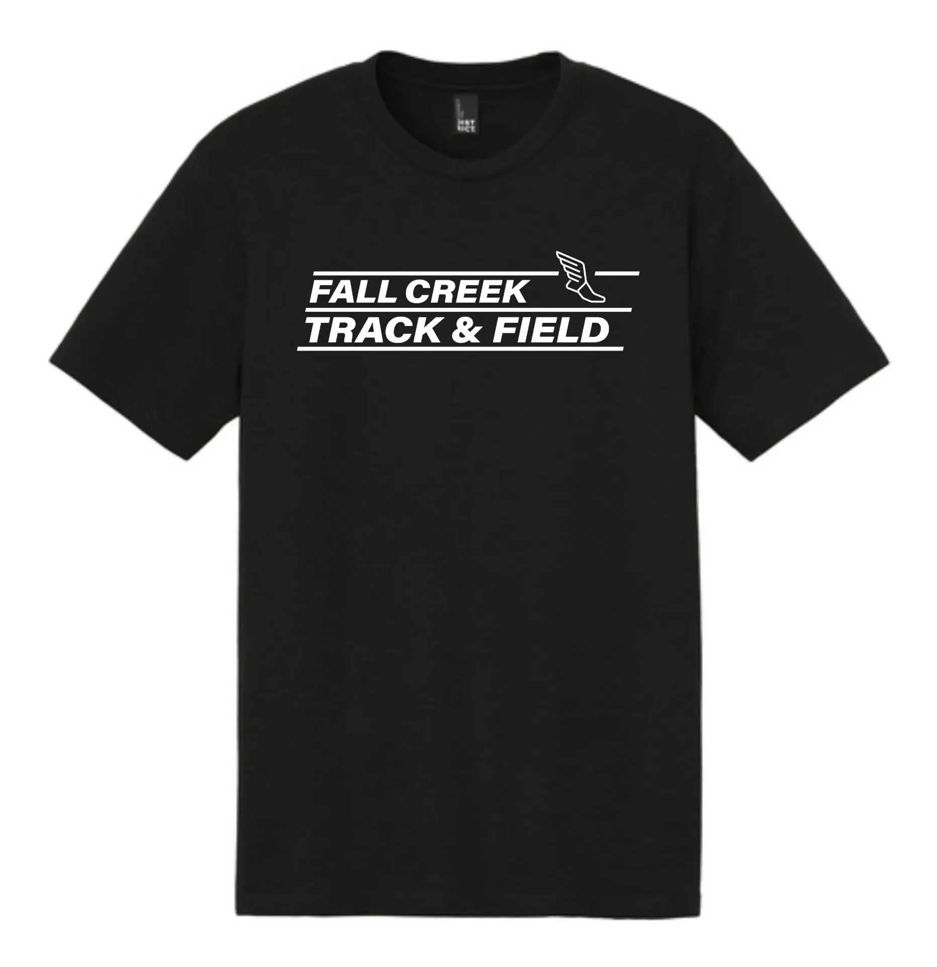 District® Perfect Tri® Tee Stacked Logo - FC Track Lined Logo (Black, X-Small)