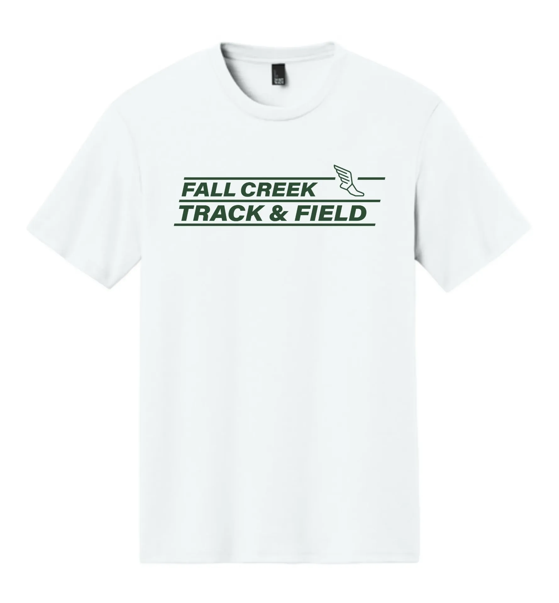 District® Perfect Tri® Tee Stacked Logo - FC Track Lined Logo