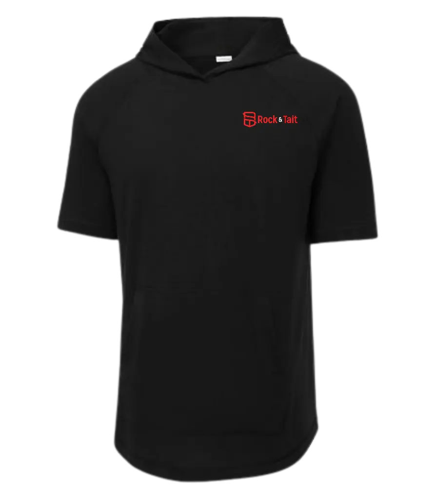 Sport Tek Posicharge Tri-Blend Wicking Short Sleeve Hoodie