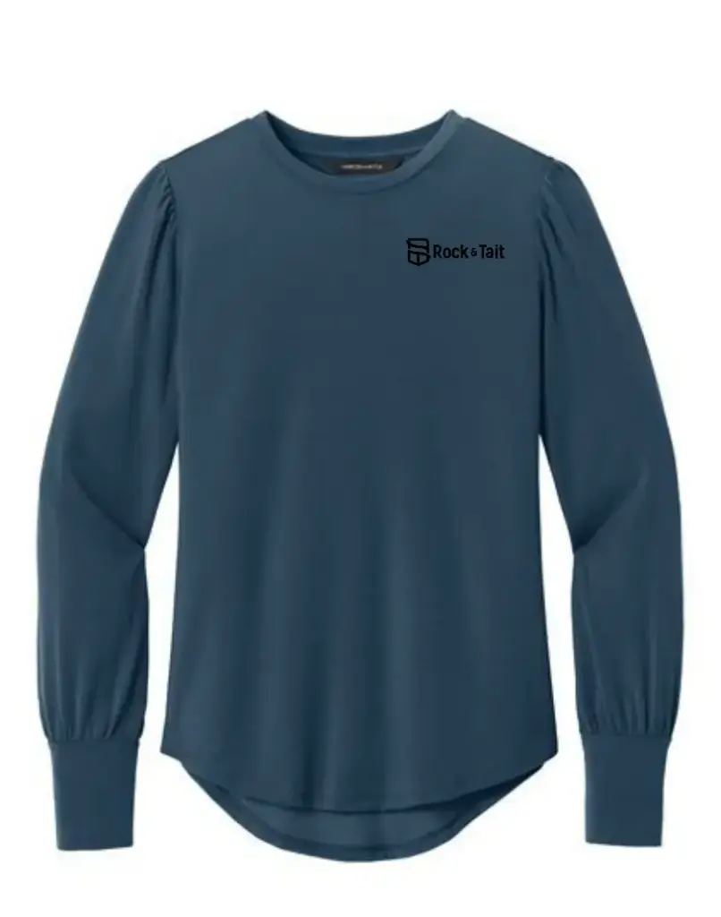 Mercer+Mettle Women's Stretch Jersey Long Sleeve Blouson Top