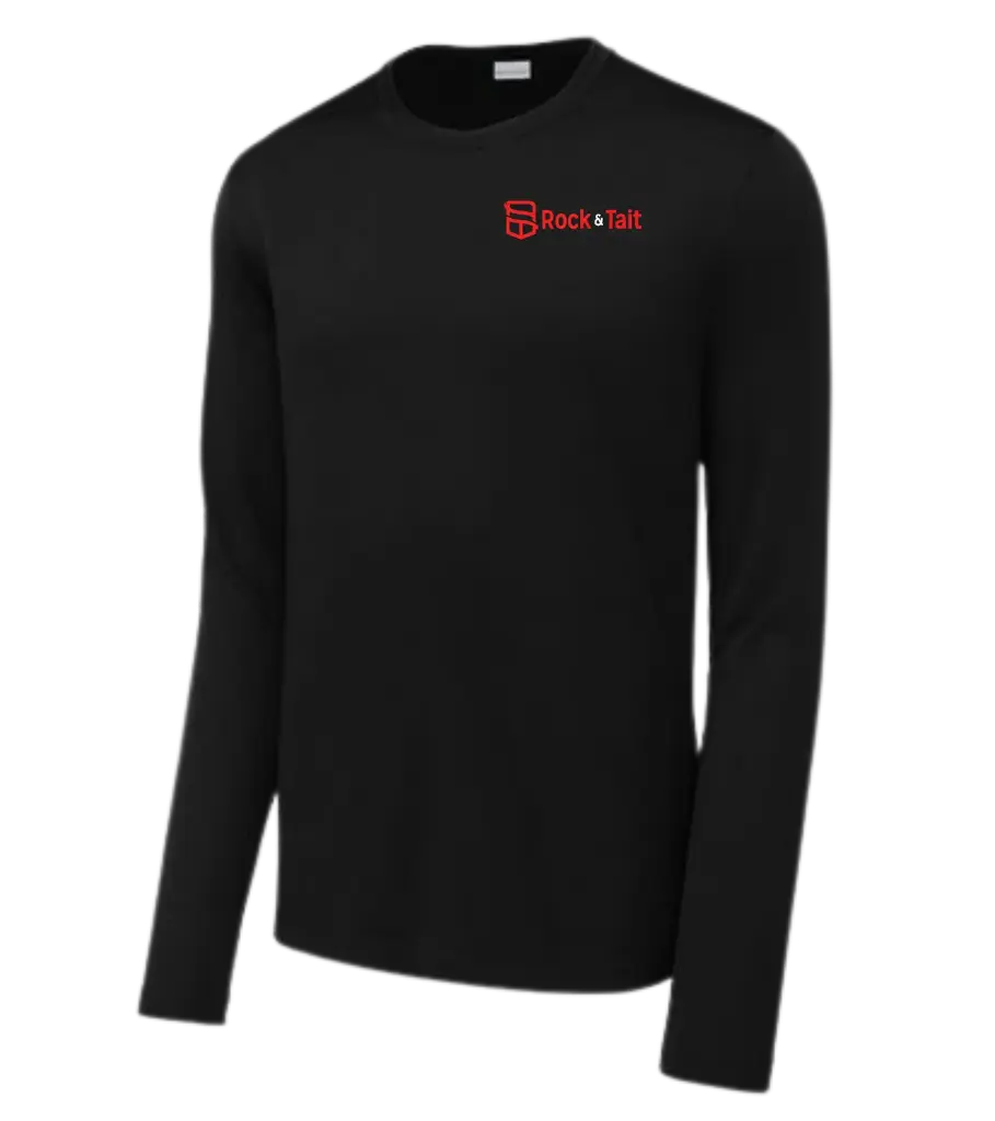 Sport Tek Posi - UV Long Sleeve Tee (Design A, Black, Small)