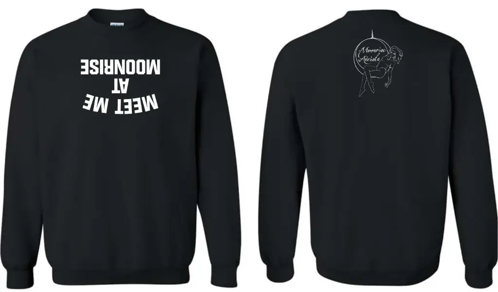Gildan Heavy Blend Crew Sweatshirt (Black, X-Small)