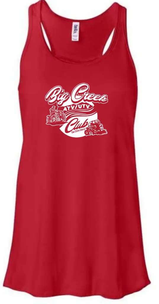 Bella+Canvas Women's Flowy Racerback Tank (Red, X-Small)