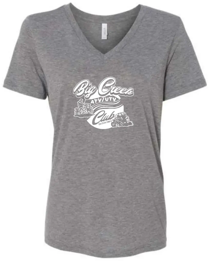 Bella+Canvas Women's Relaxed Triblend Short Sleeve V-Neck Tee