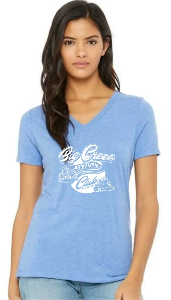 Bella+Canvas Women's Relaxed Triblend Short Sleeve V-Neck Tee