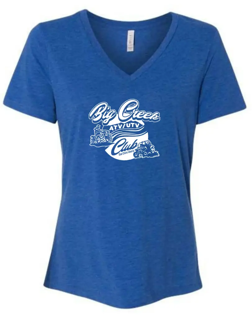 Bella+Canvas Women's Relaxed Triblend Short Sleeve V-Neck Tee