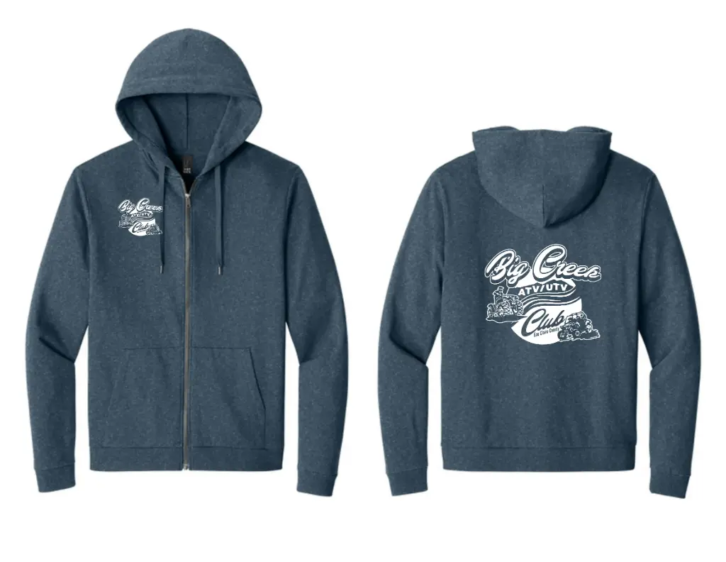 District Perfect Tri Fleece Full Zip Hoodie