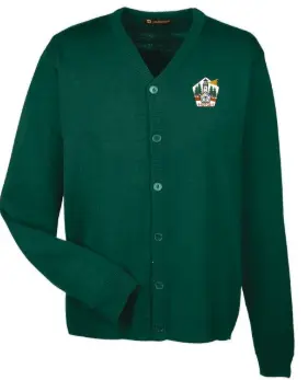 Harriton Men's Pibloc V-Neck Button Cardigan Sweater (X-Small)