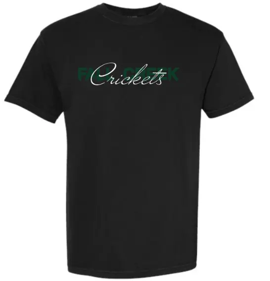 Bella+Canvas Tee Stacked Cricket (Black, X-Small)