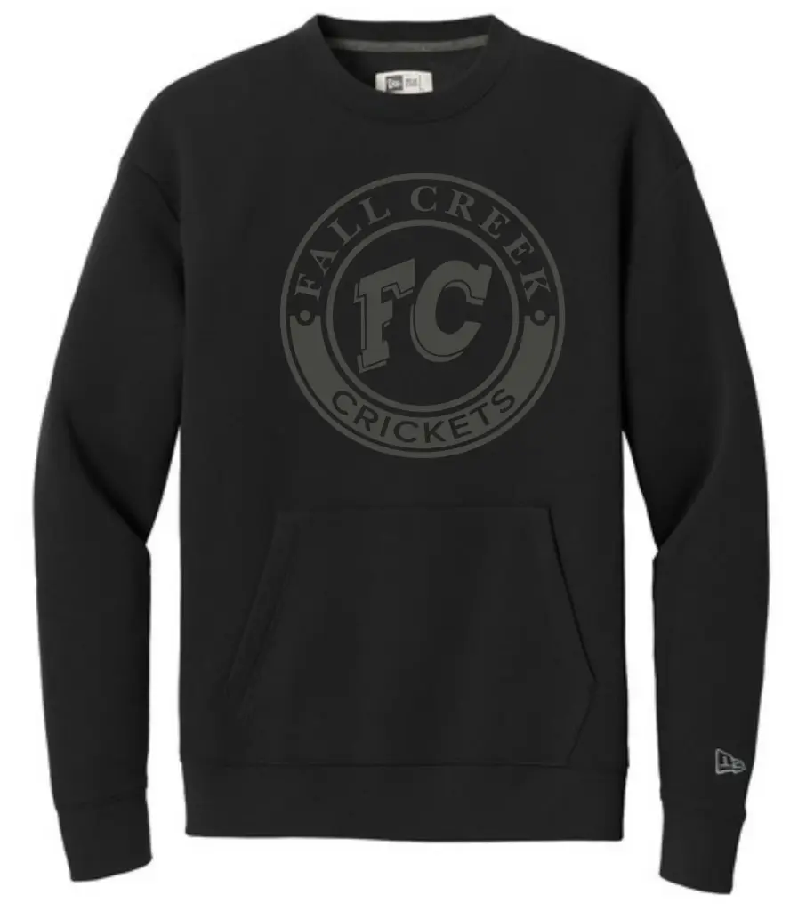 New Era Pocket Crewneck Sweatshirt Round Puff Logo