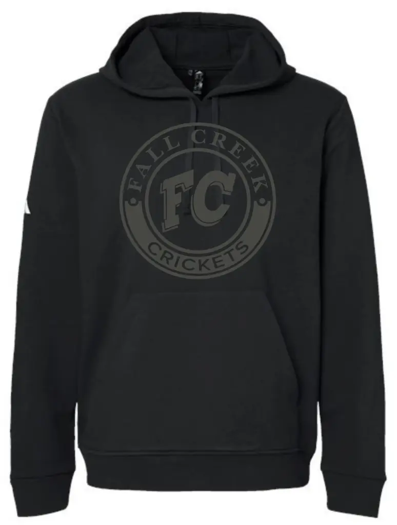 Adidas Hoodie Circle Logo (Black, X-Small)