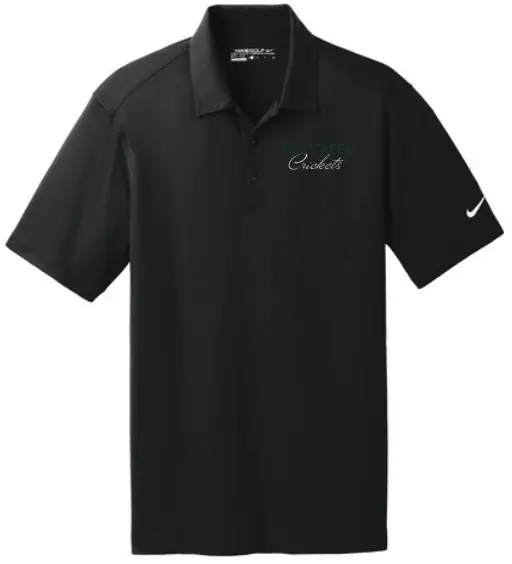 Nike Dri-FIT Vertical Mesh Polo  (Black, X-Small)