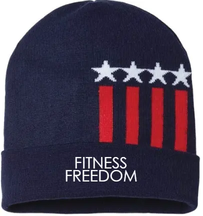 CAP AMERICA USA-Made Patriotic Cuffed Beanie