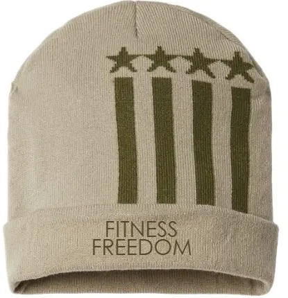 CAP AMERICA USA-Made Patriotic Cuffed Beanie