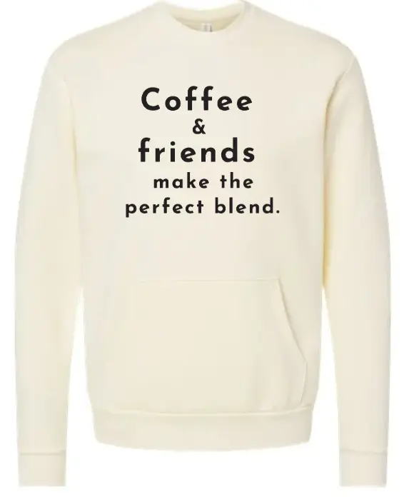 Coffee and Friends Next Level Pocket Crew (X-Small)