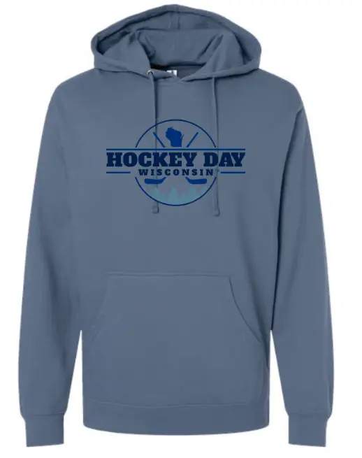 Independent Trading Co. Unisex Midweight Hooded Sweatshirt (Blue Storm, X-Small)