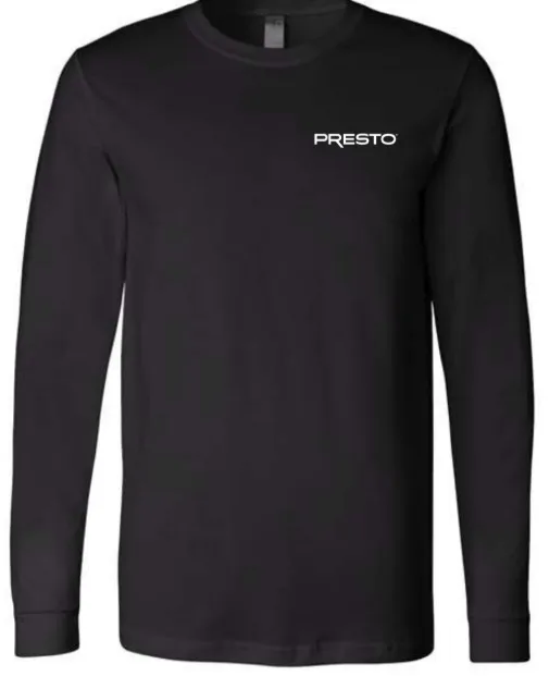 BELLA + CANVAS Unisex Jersey Long Sleeve Tee (Black, X-Small)