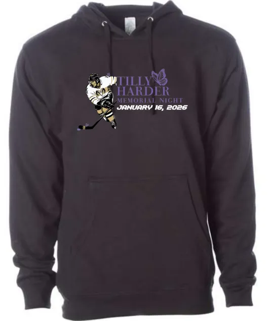 Independent Trading Co. Youth Midweight Hooded Sweatshirt - Black