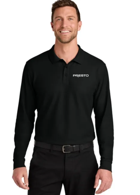 Port Authority® Wearever Signature Pique Long Sleeve Polo