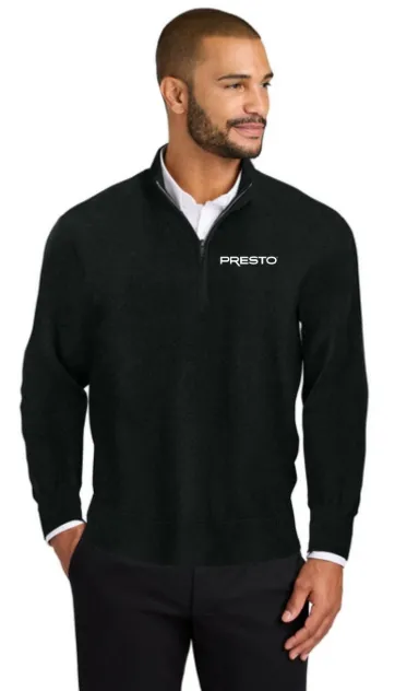 Port Authority® Easy Care 1/4-Zip Sweater (Black, X-Small)
